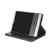 BlackBerry Passport Silver Edition - Caseme Vintage Luxury Slim Flip PU Leather Stand Protective Phone Cover Case - Black